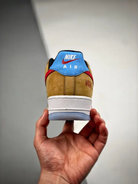 Nike Air Force 1 Tan Red - Hình 8