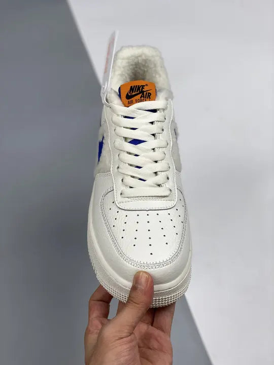 Nike White Blue Fur - Hình 5