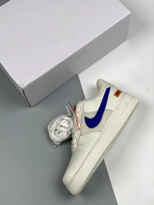 Nike White Blue Fur - Hình 2
