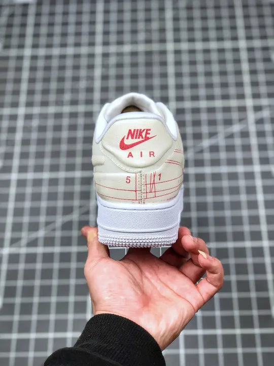 Nike AF1 Blueprint White Red - Hình 6