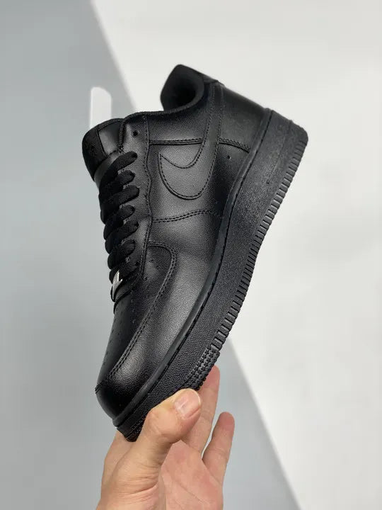 Nike Air Force 1 Black Leather - Hình 4