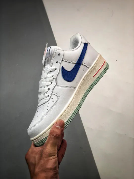 retro Nike Air Force 1 White Blue - Hình 3