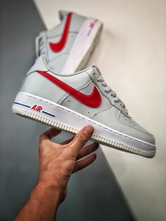 Nike Air Force 1 Grey Red - Hình 2