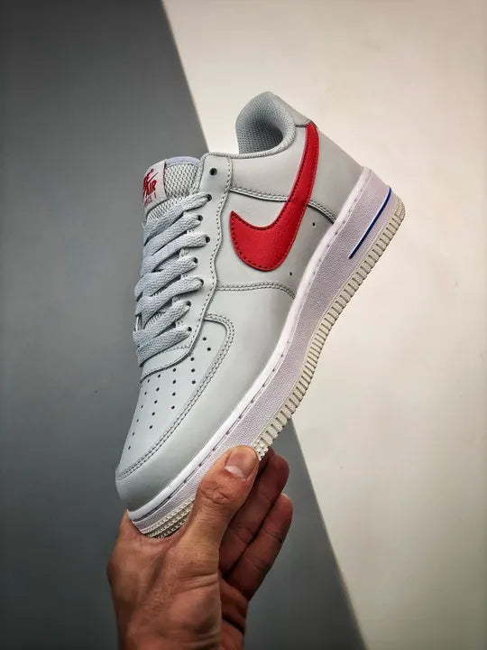 Nike Air Force 1 Grey Red - Hình 4