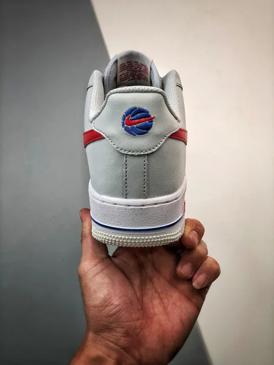 Nike Air Force 1 Grey Red - Hình 7
