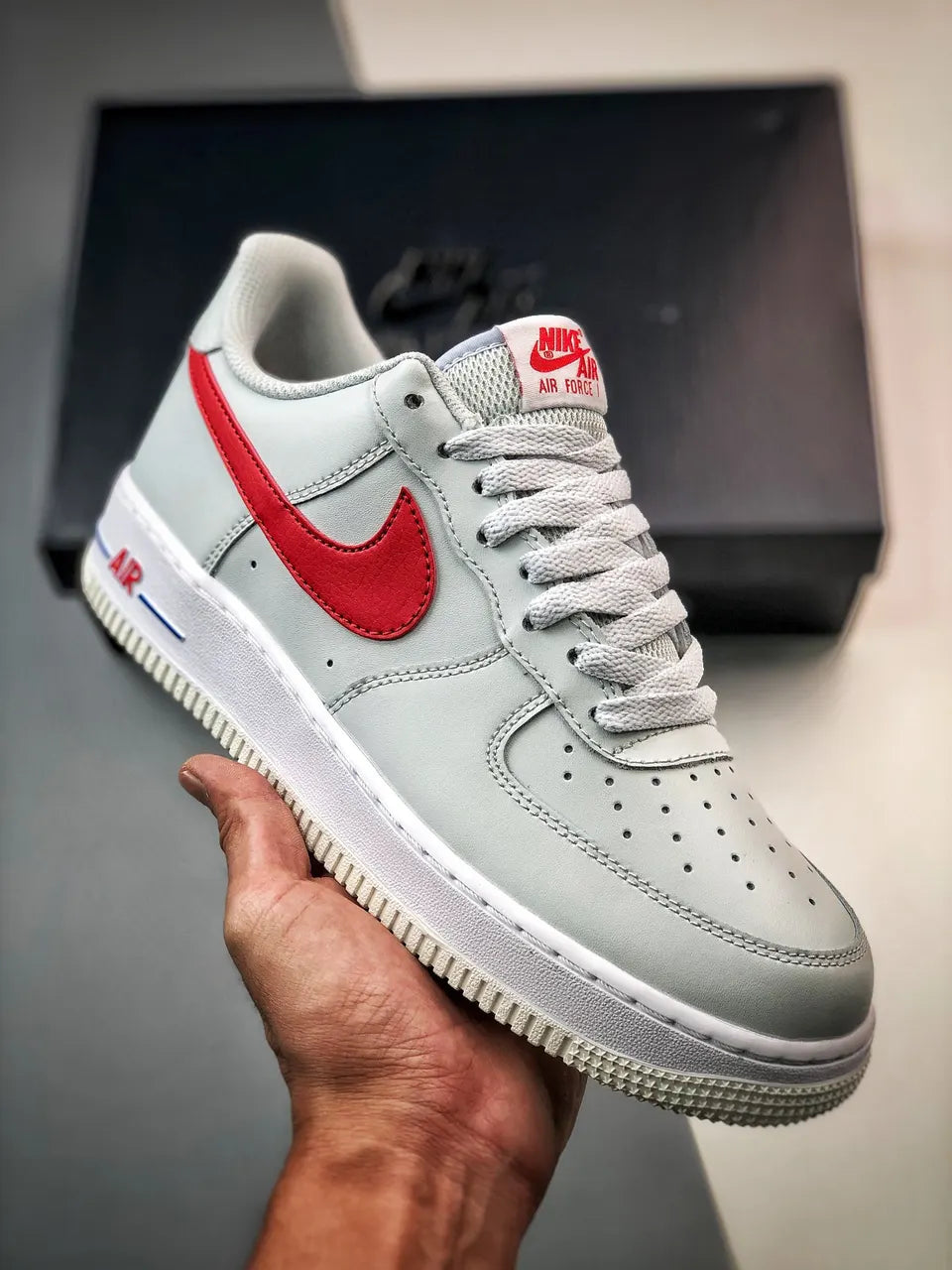 Nike Air Force 1 Grey Red