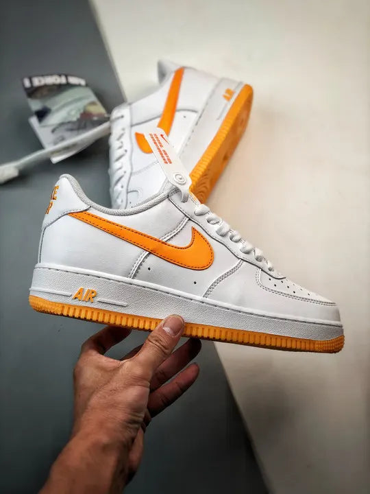 Nike White Orange Air Force 1 - Hình 2