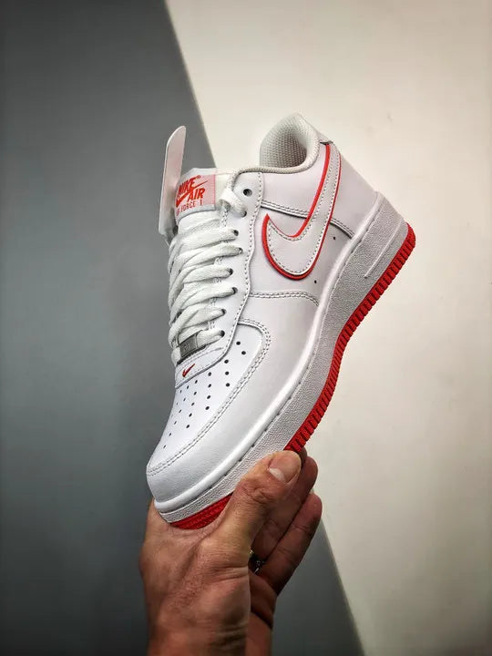 classic Nike Air Force 1 White/Red - Hình 5