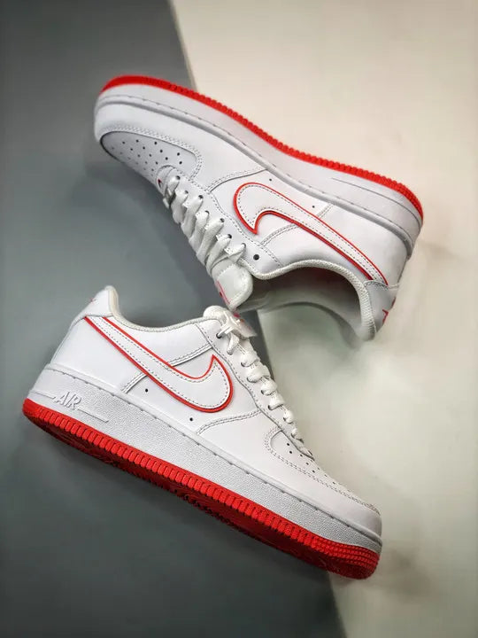 classic Nike Air Force 1 White/Red - Hình 4