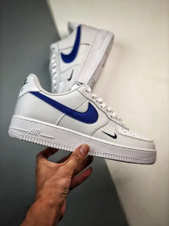 low Nike Air Force 1 White Blue - Hình 2
