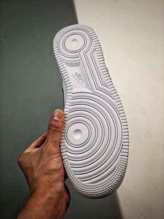 low Nike Air Force 1 White Blue - Hình 6