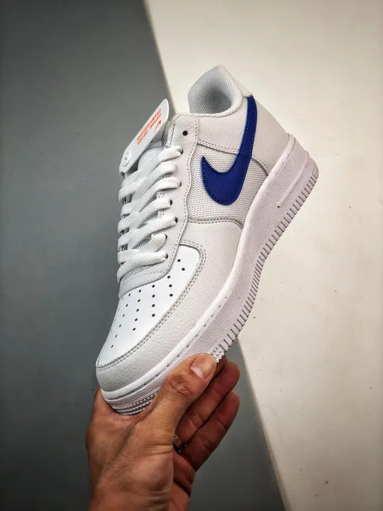 low Nike Air Force 1 White Blue - Hình 5