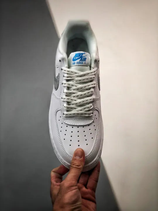classic Nike Air Force 1 White Blue - Hình 5