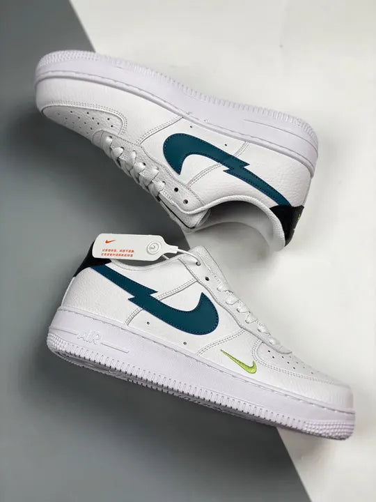 Nike AF1 White Teal Volt - Hình 4