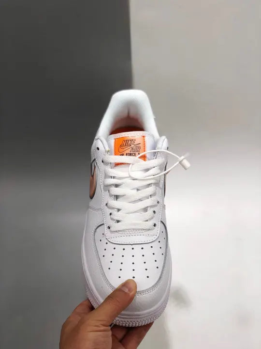 Nike Air Force 1 White Orange - Hình 2