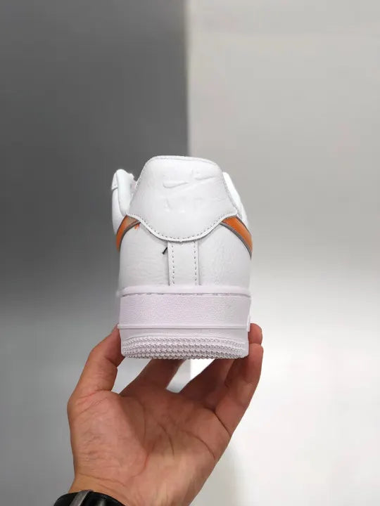 Nike Air Force 1 White Orange - Hình 6