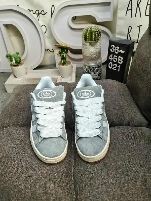 retro Adidas Campus 80s Grey Suede - Hình 2