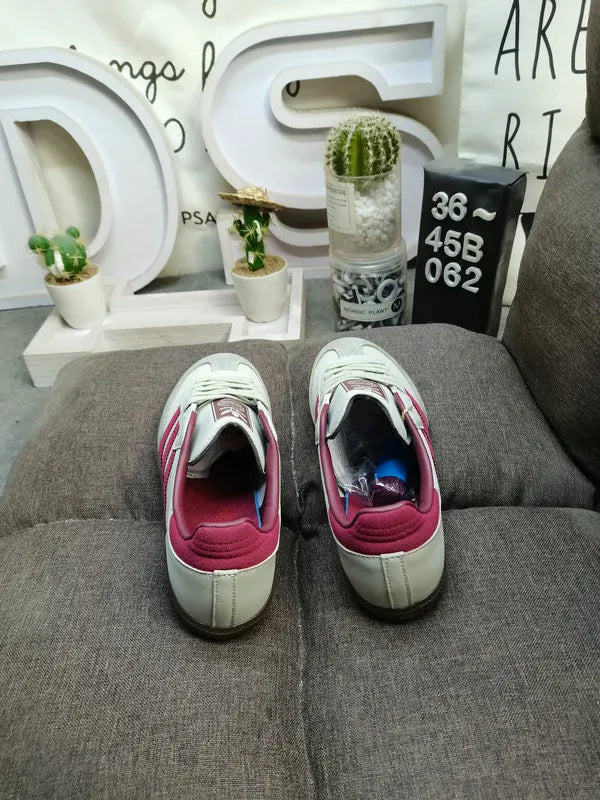 classic Adidas Samba Cream Maroon - Hình 4