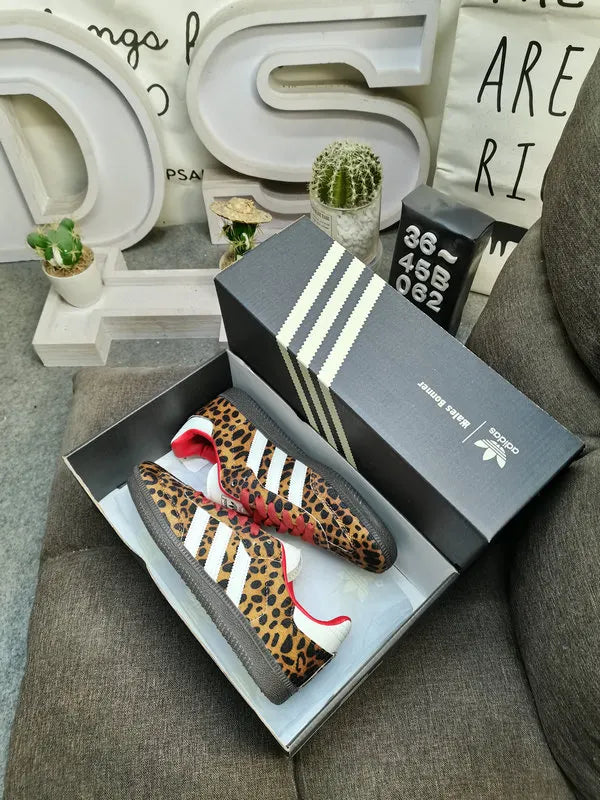 red Adidas Samba Leopard Print - Hình 9