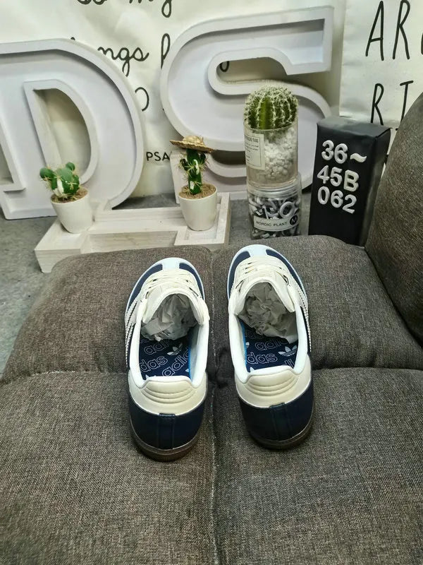 Adidas Samba Navy White Leather - Hình 4