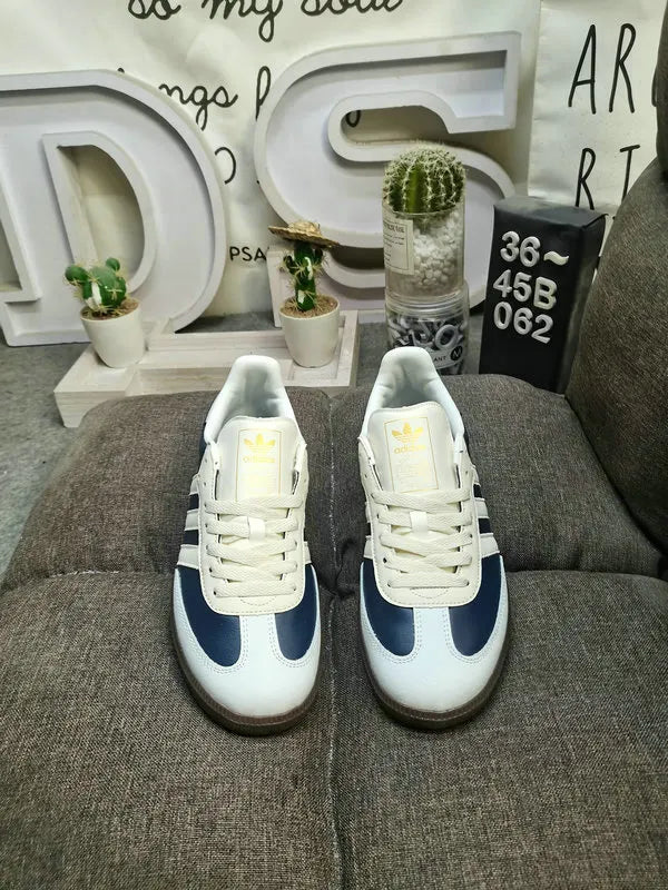 Adidas Samba Navy White Leather - Hình 2