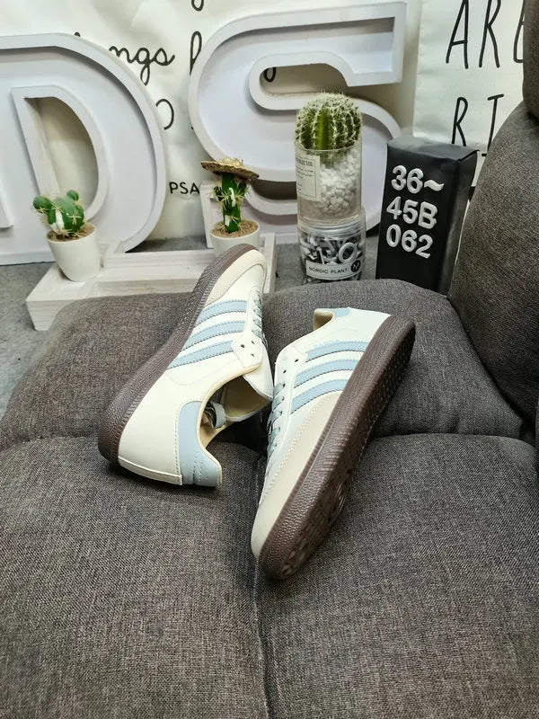 Adidas Samba Beige Blue - Hình 5