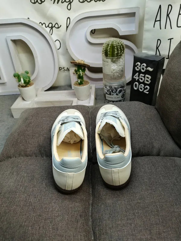 Adidas Samba Beige Blue - Hình 4