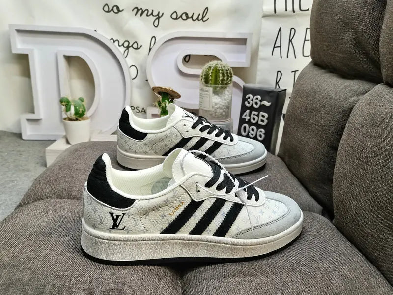 LV x Adidas Samba White