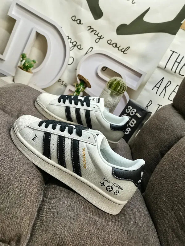 Adidas Superstar LV White Black - Hình 3