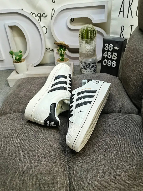 Adidas Superstar LV White Black - Hình 4