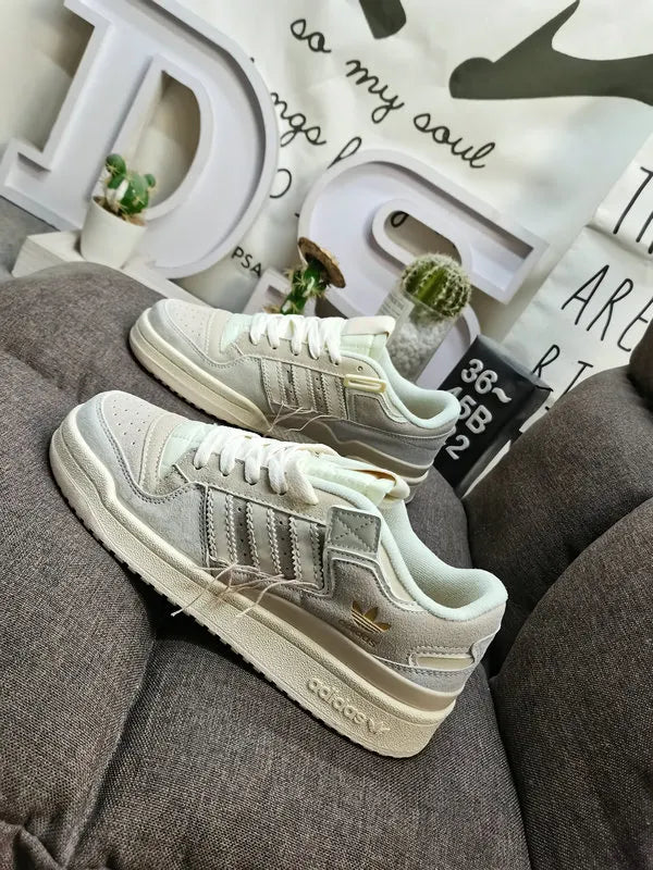 Adidas Forum 84 Low Beige Suede - Hình 5
