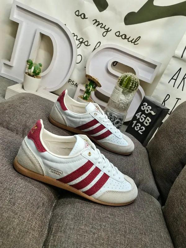Adidas Japan White Burgundy - Hình 3