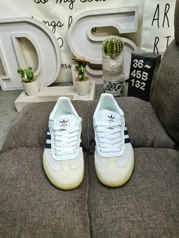 Adidas Samba Knit White Navy - Hình 2
