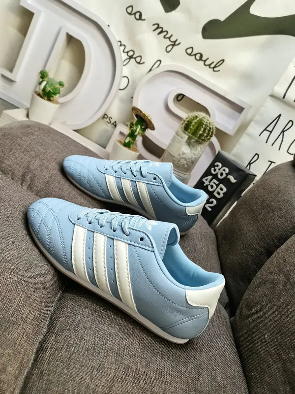 Adidas Blue Leather Trainer - Hình 4