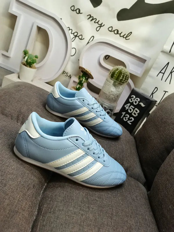 Adidas Blue Leather Trainer - Hình 3