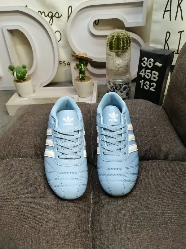 Adidas Blue Leather Trainer - Hình 2