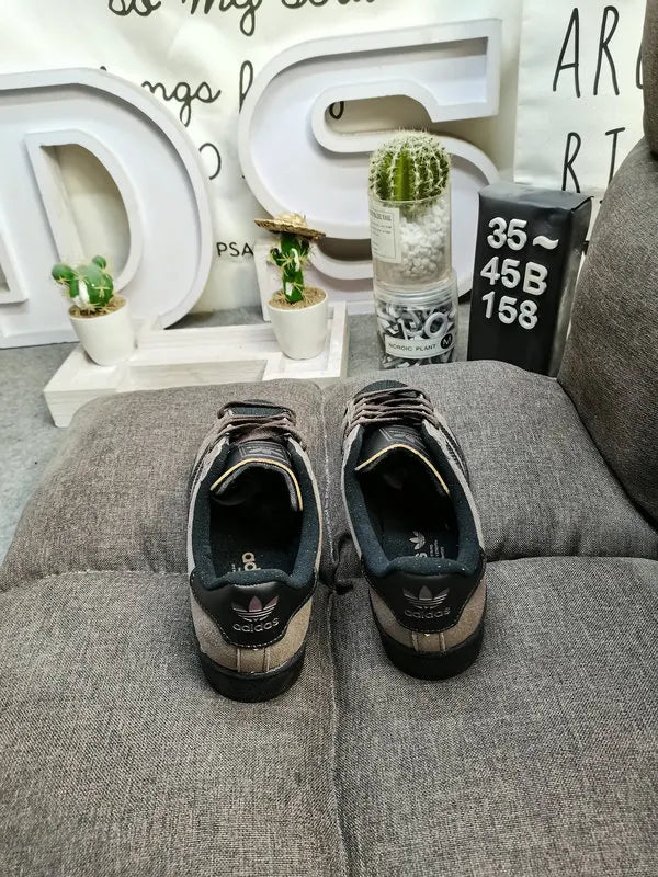 Adidas Superstar Taupe Black - Hình 4