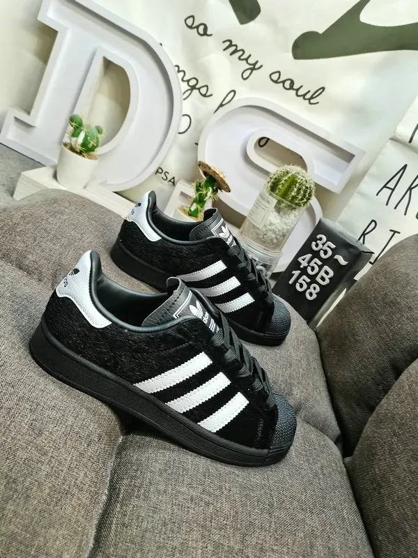 Adidas Superstar Black Fur - Hình 3