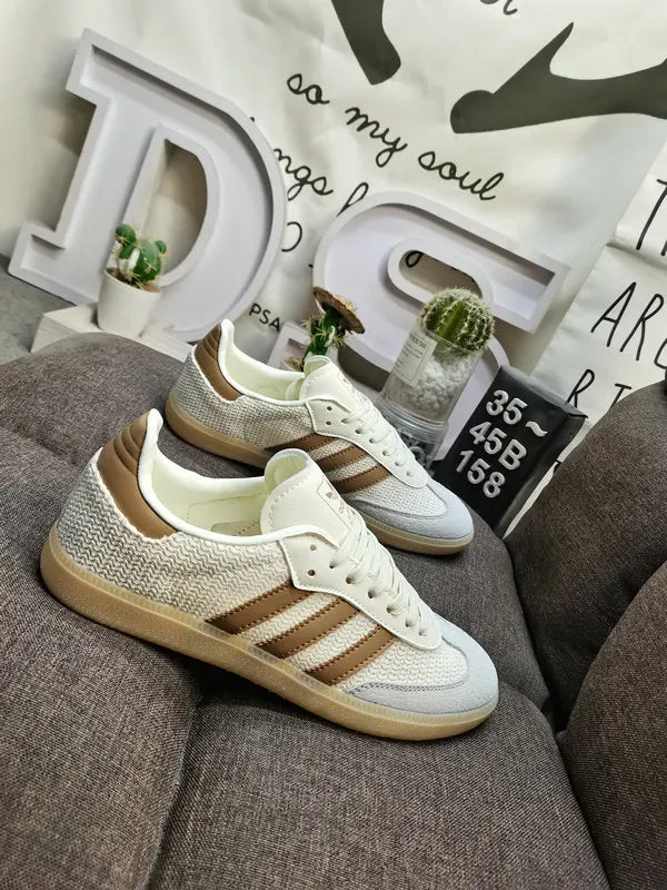 weave Adidas Samba Cream Brown - Hình 3