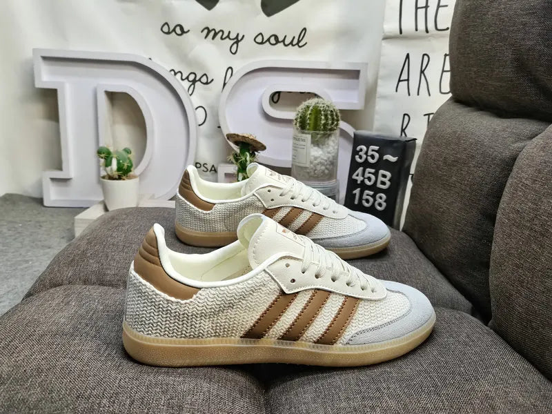 weave Adidas Samba Cream Brown