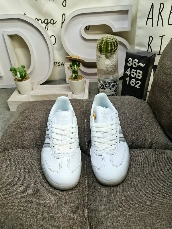 Adidas Samba White Silver - Hình 2