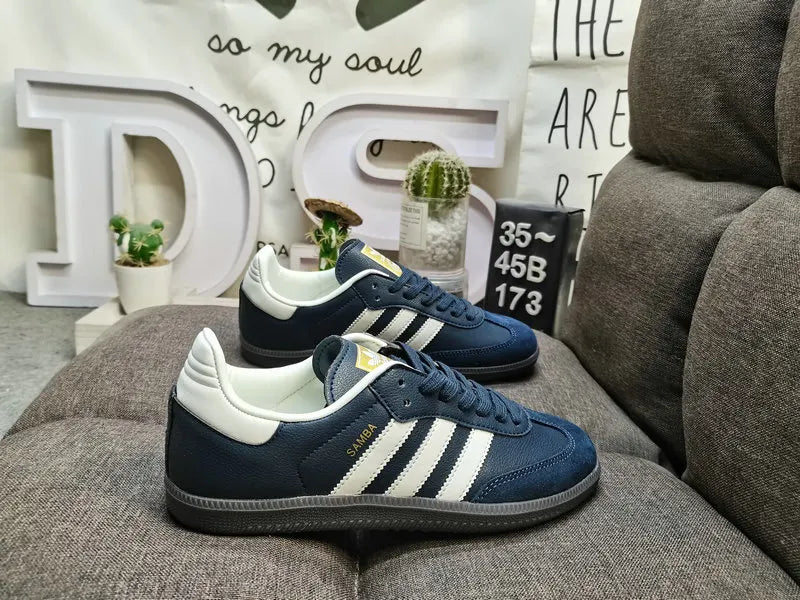 Adidas Samba Navy White classic leather