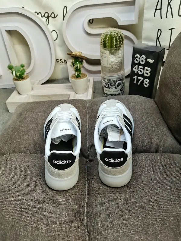 women Adidas Court Platform White Black - Hình 4