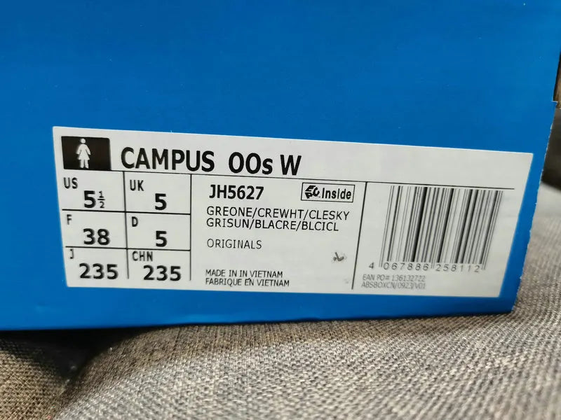 00s Adidas Campus Light Blue - Hình 10