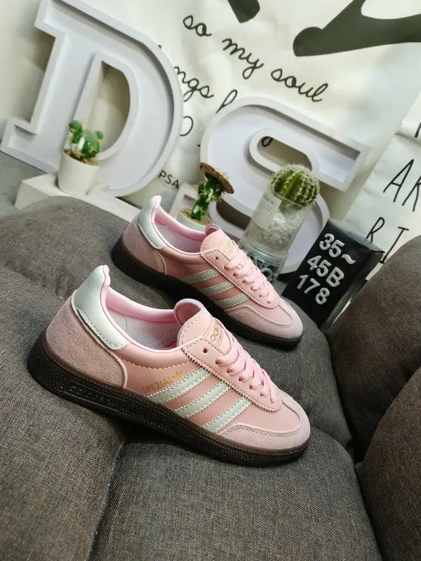 silver Adidas Spezial Pink Suede - Hình 3
