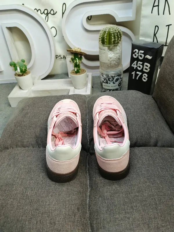 silver Adidas Spezial Pink Suede - Hình 4