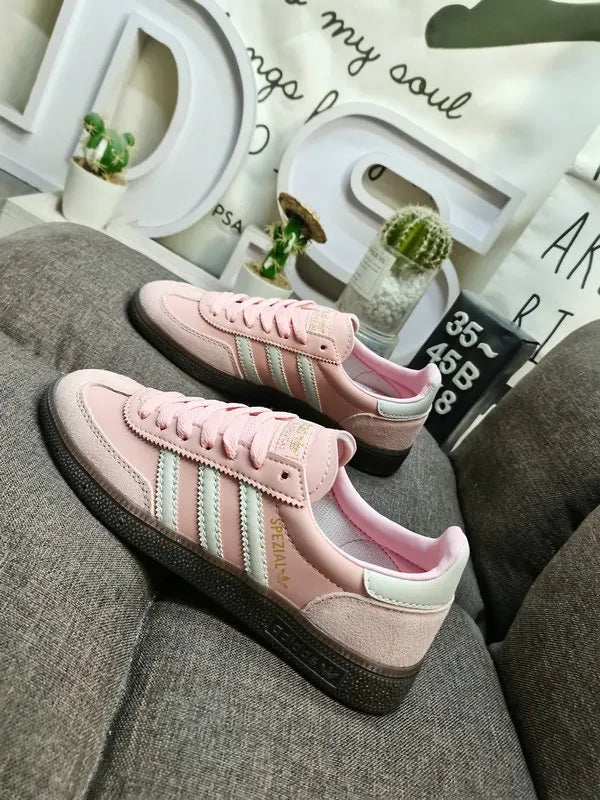 silver Adidas Spezial Pink Suede - Hình 5