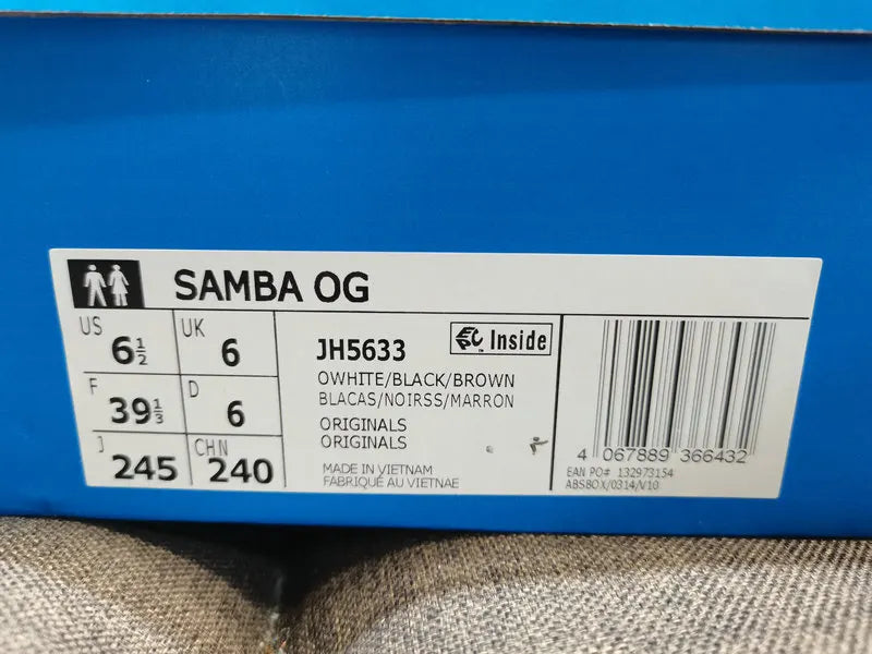 Adidas Samba Woven White Navy - Hình 10