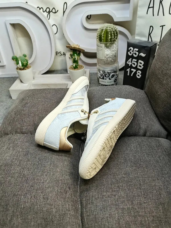 designer Adidas Samba Silver Floral Pearl - Hình 6