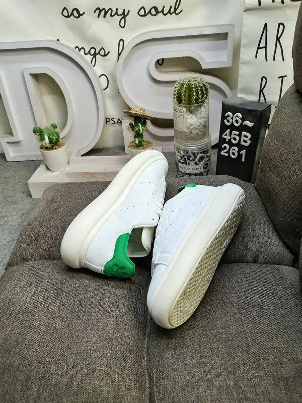 elevated Adidas Stan Smith Lux White Green - Hình 6